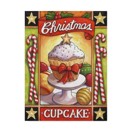 Cathy Horvath-Buchanan 'Christmas Cupcake' Canvas Art,35x47